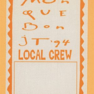 James Taylor 1994 Monque Bon Concert Tour CREW Backstage Pass