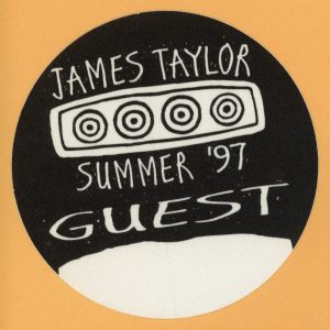 James Taylor 1997 Summer Concert Tour GUEST Backstage Pass