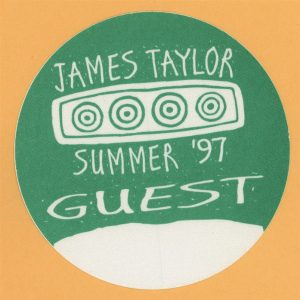 James Taylor 1997 Summer Concert Tour GUEST Backstage Pass