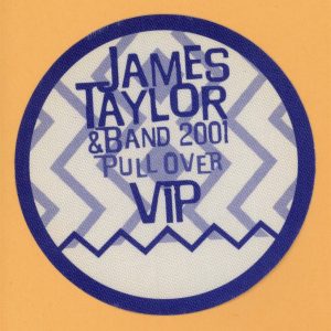 James Taylor 2001 Pull Over Concert Tour VIP Backstage Pass