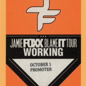 Jamie Foxx 1998 Blame IT Concert Tour WORKING Backstage Pass