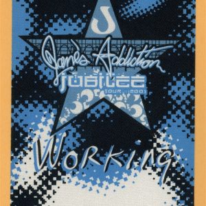 Jane's Addiction 2001 Concert Tour WORKING Backstage Pass