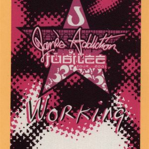 Jane's Addiction 2001 Concert Tour WORKING Backstage Pass