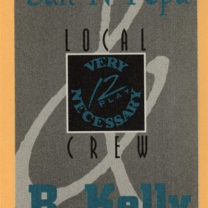 Salt N Pepa 1993 R. Kelly Very Necessary Concert Tour Crew Backstage Pass