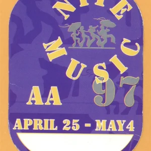 Santana 1997 New Orleans Music Festival Concert Tour ALL ACCESS Backstage Pass