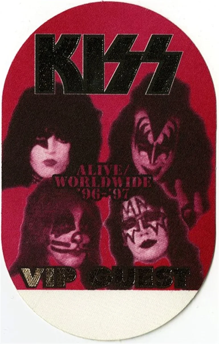 KISS 1996 Alive Worldwide Concert Tour VIP Guest Backstage Pass