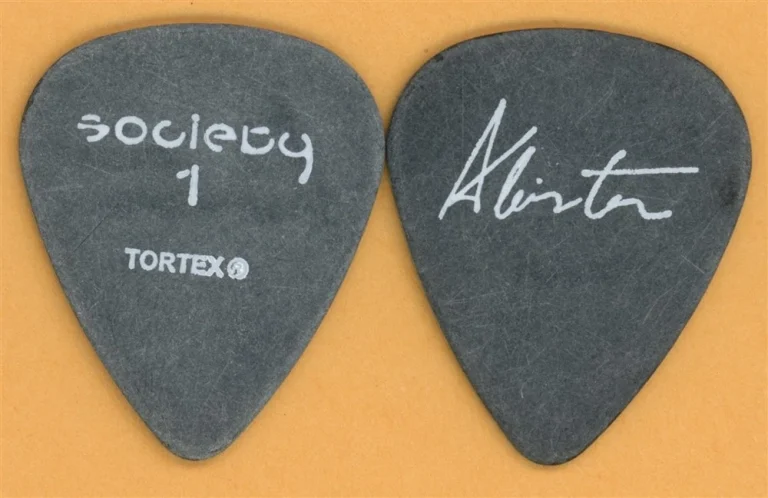 Society 1 Sin Aleister Ministry Vintage Guitar Pick - 2002 US Tour