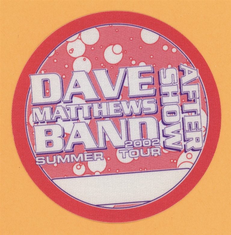 Dave Matthews Band 2002 Summer Concert Tour AFTER SHOW Backstage Pass