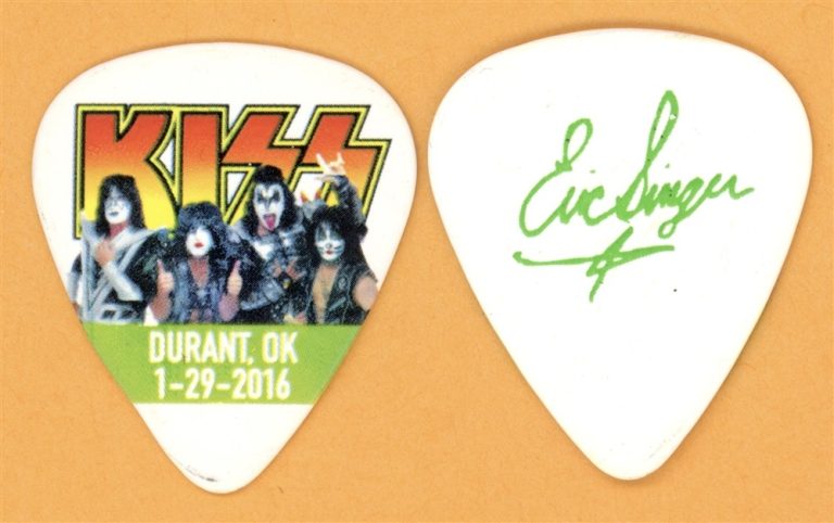 KISS Eric Singer Vintage Guitar Pick - 2016 Durant, OK Freedom to Rock Tour