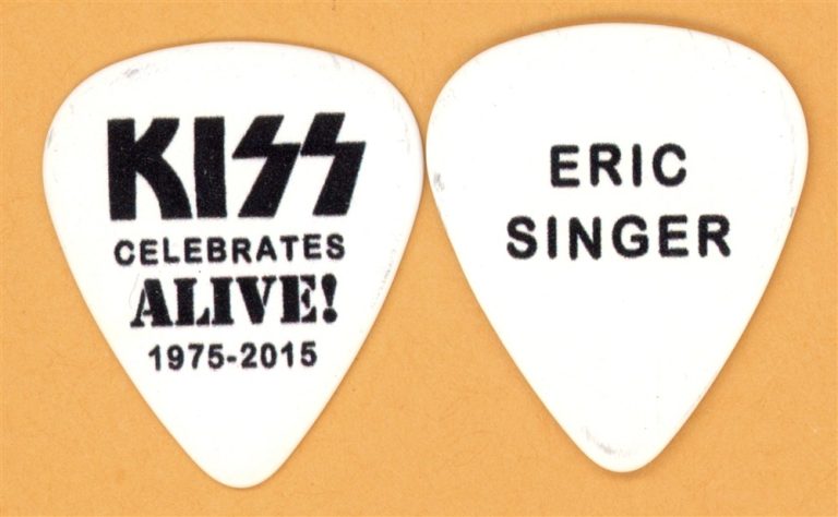 KISS Eric Singer Vintage Guitar Pick - 2015 KISS KRUISE Alive V Tour