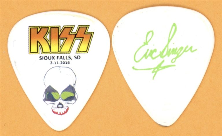 KISS Eric Singer Vintage Guitar Pick - 2016 Badlands Acoustic Tour