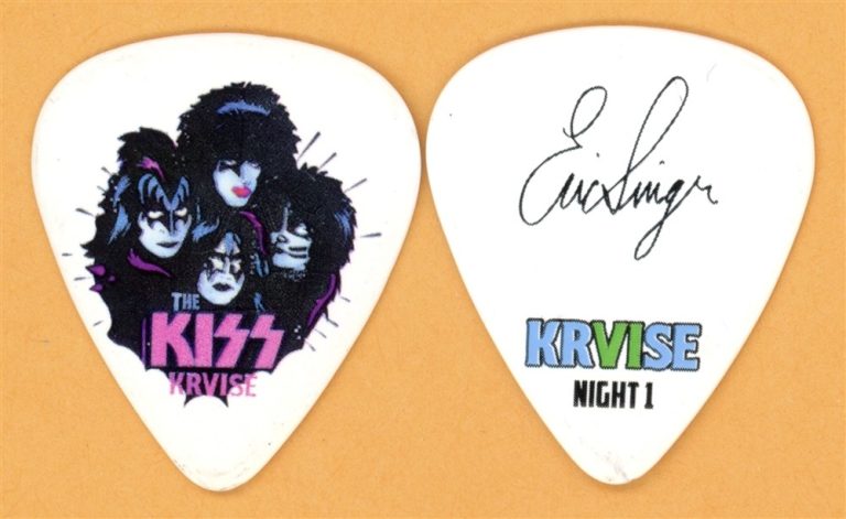 KISS Eric Singer Night 1 Vintage Guitar Pick - 2016 KRUISE VI Tour