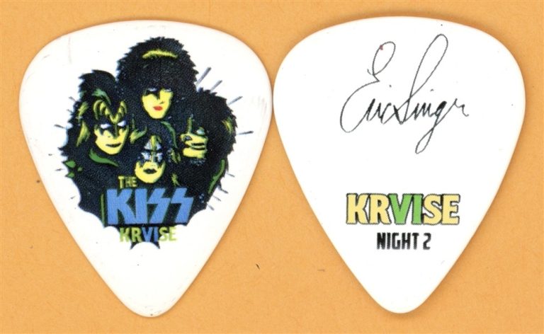 KISS Eric Singer Night 2 Vintage Guitar Pick - 2016 KRUISE VI Tour