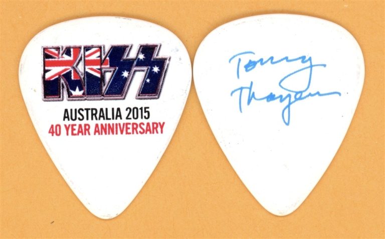 KISS Tommy Thayer Vintage Guitar Pick - 2015 Australian 40th Anniversary Tour