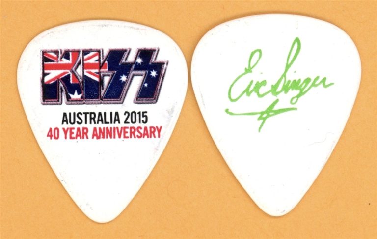 KISS Eric Singer Vintage Guitar Pick - 2015 Australian 40th Anniversary Tour