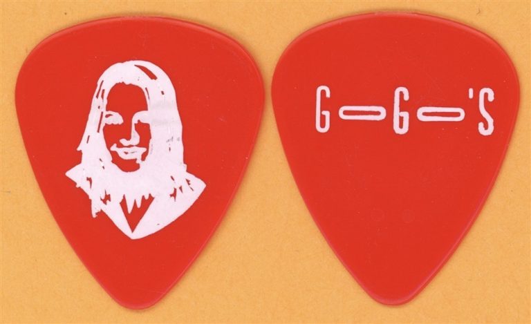 The Go-Go's Charlotte Caffey RED Vintage Guitar Pick - 1999 Reunion Tour