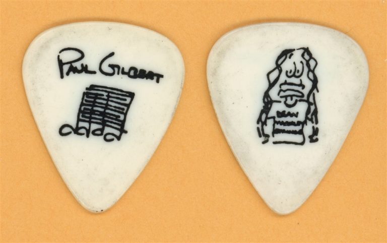 Mr. Big Paul Gilbert Racer X Vintage Guitar Pick - 1996 Hey Man Tour
