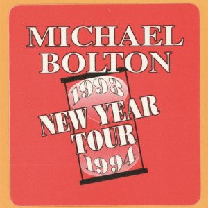 Michael Bolton 1993 New Year Concert Tour Backstage Pass