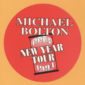 Michael Bolton 1993 New Year Concert Tour Backstage Pass