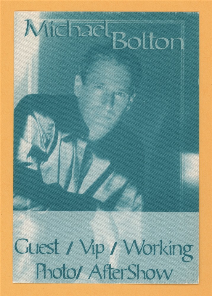 Michael Bolton 2002 Concert Tour Backstage Pass