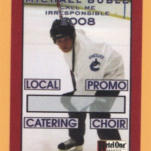 Michael Buble 2008 Call Me Irresponsible Concert Tour LOCAL Backstage Pass
