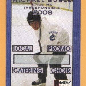 Michael Buble 2008 Call Me Irresponsible Concert Tour LOCAL Backstage Pass