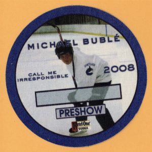 Michael Buble 2008 Call Me Irresponsible Concert Tour PRE SHOW Backstage Pass