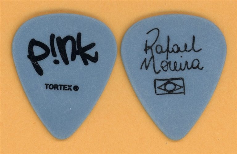 Pink Rafael Moreina Vintage Guitar Pick - 2002 Missundaztood Tour