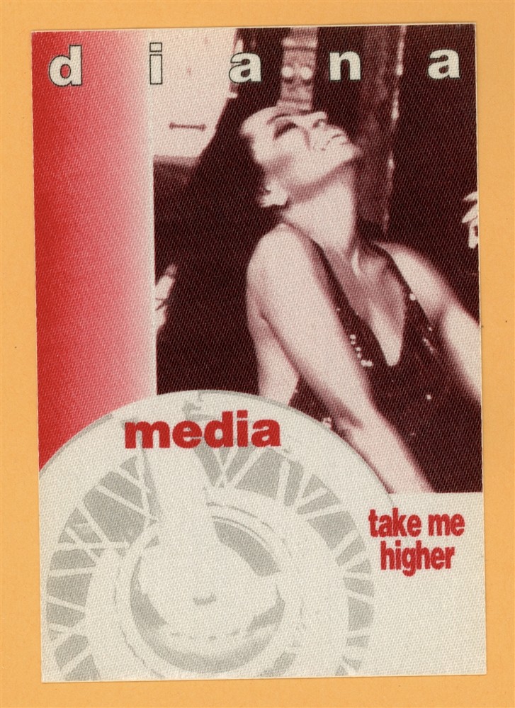 Diana Ross 1995 Take Me Higher Concert Tour MEDIA Backstage Pass