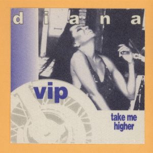 Diana Ross 1995 Take Me Higher Concert Tour VIP Backstage Pass