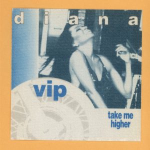 Diana Ross 1995 Take Me Higher Concert Tour VIP Backstage Pass