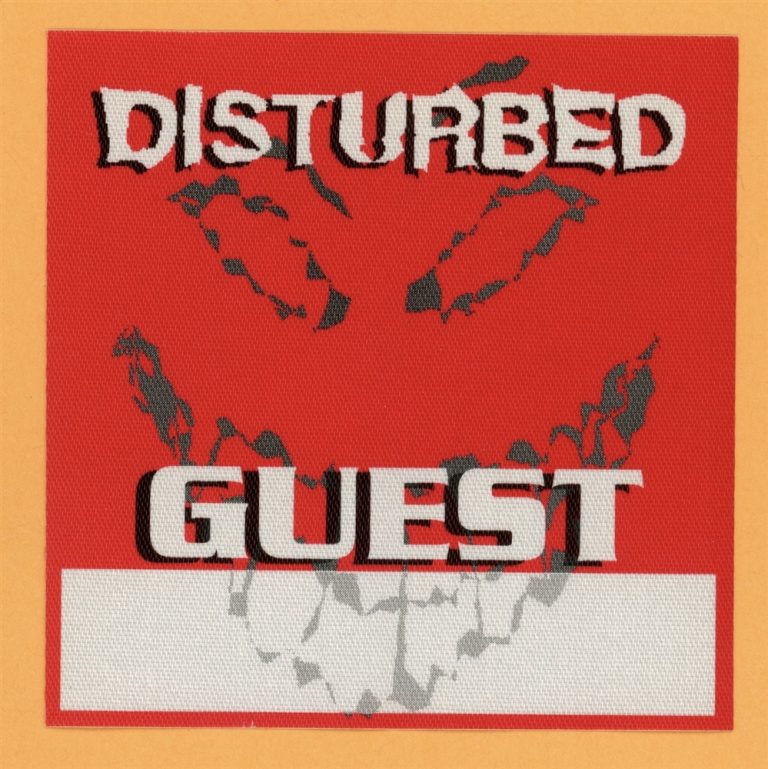 Disturbed 2000 The Sickness Tour GUEST Backstage Pass
