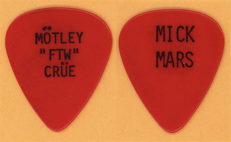 Motley Crue FTW Mick Mars 1st Vintage Guitar Pick - 1984 Shout at The Devil Tour