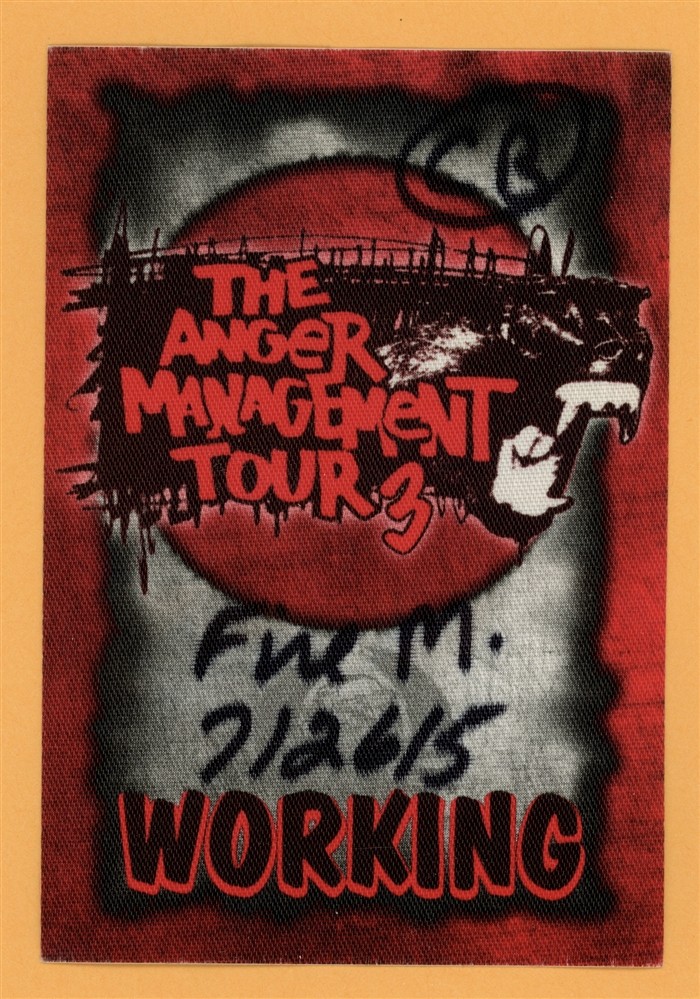 Eminem 2005 Anger Management Concert Tour WORKING Backstage Pass