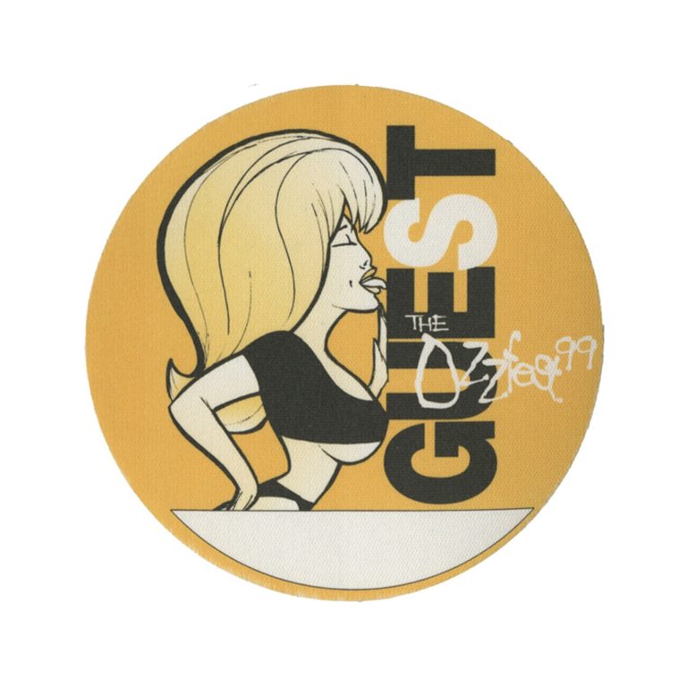 Ozzy Osbourne 1999 Black Sabbath Ozzfest Concert Tour Guest Backstage Pass