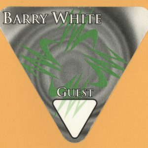 Barry White 1995 Icon Concert Tour GUEST Backstage Pass