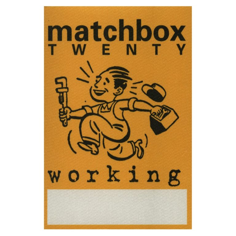 Matchbox 20 2000 Mad Season Concert Tour Backstage Pass