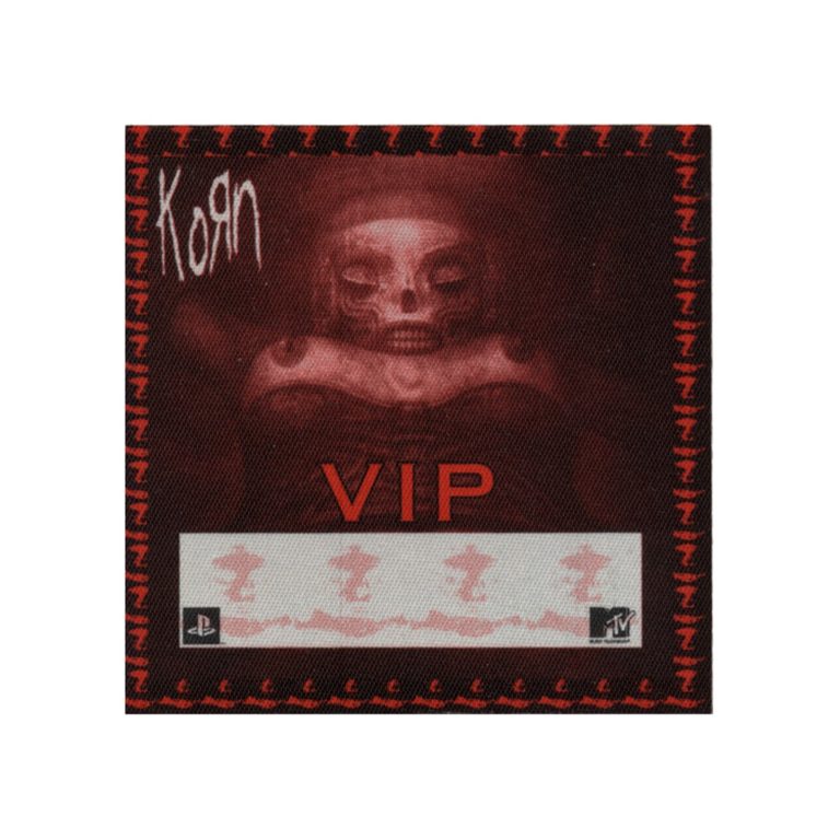 Korn 2002 Untouchables Concert Tour VIP Backstage Pass