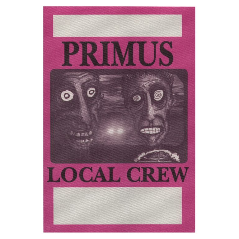 Primus 1995 Tales from the Punchbowl Concert Tour Local Crew Backstage Pass