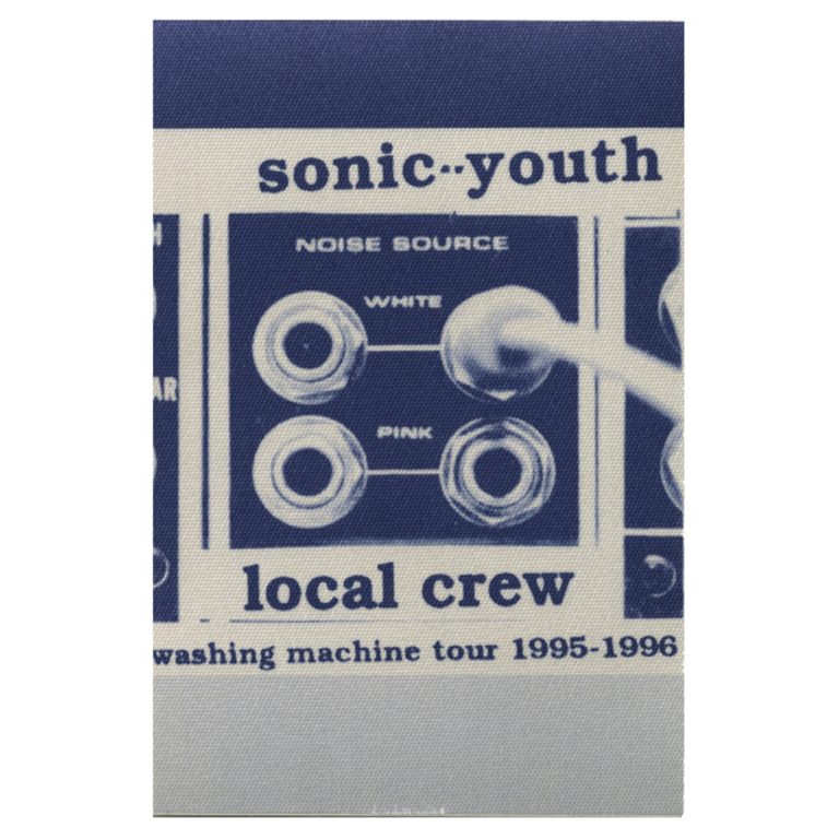 Sonic Youth 1995 Washing Machine Concert Tour Local Crew Backstage Pass