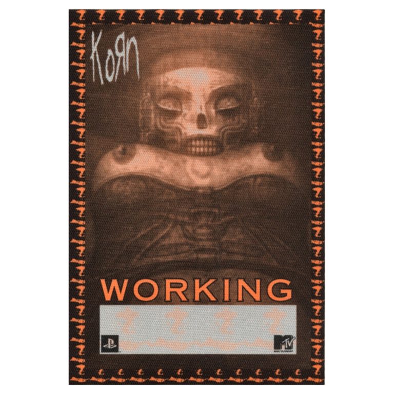 Korn 2002 Untouchables Concert Tour Working Backstage Pass