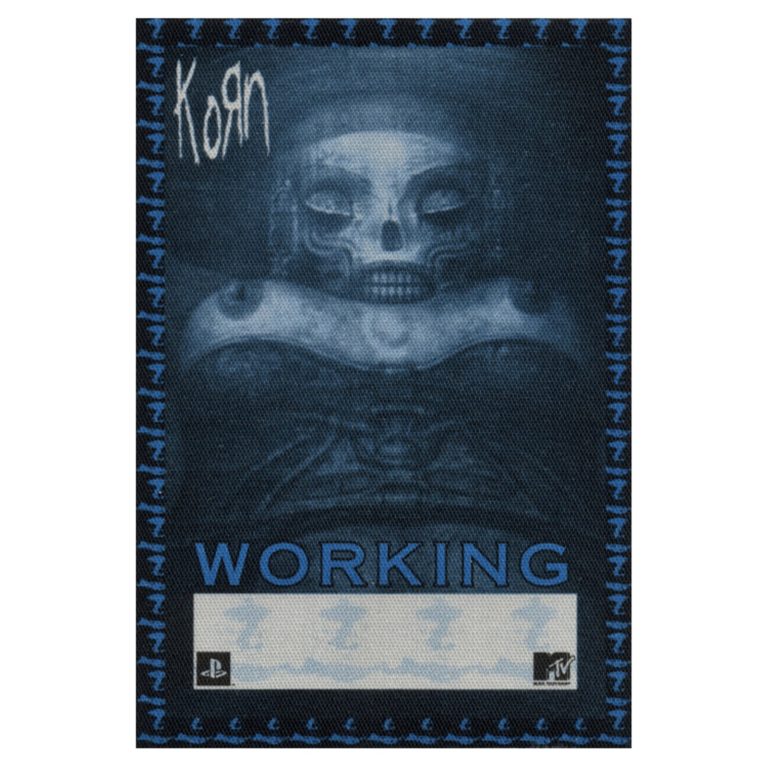 Korn 2002 Untouchables Concert Tour Working Backstage Pass