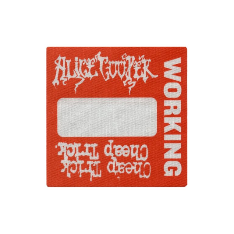 Alice Cooper 2005 Cheap Trick Dirty Diamonds Concert Tour Working Backstage Pass