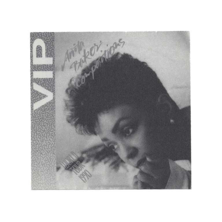Anita Baker 1990 Compositions Concert Tour VIP Backstage Pass