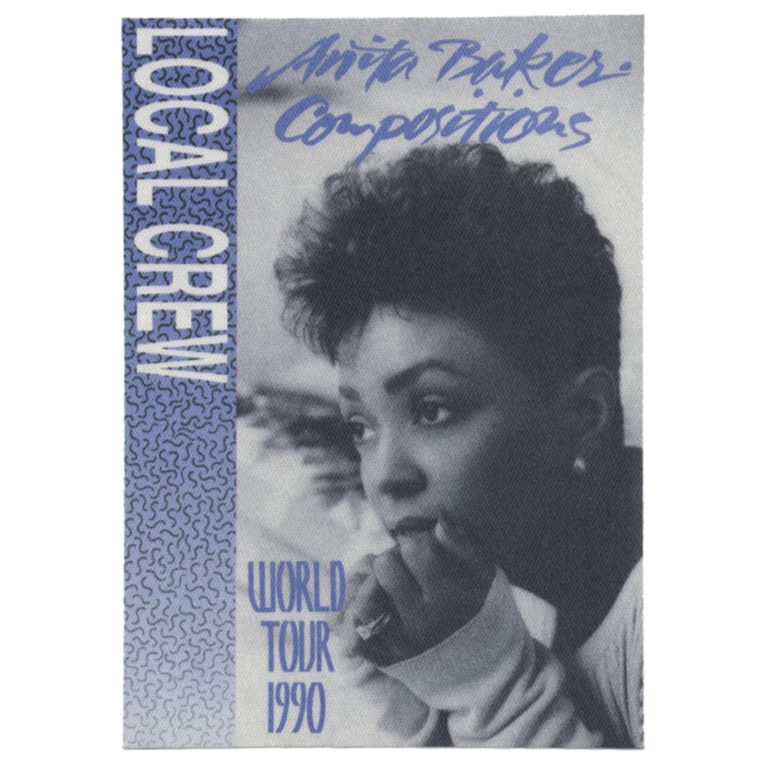 Anita Baker 1990 Compositions Concert Tour Local Crew Backstage Pass