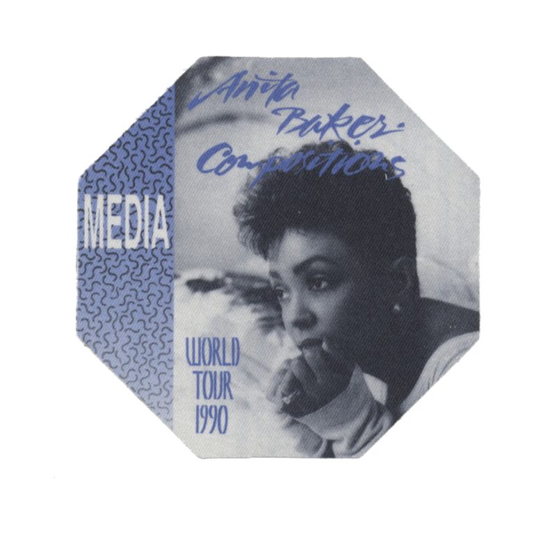 Anita Baker 1990 Compositions Concert Tour Media Backstage Pass