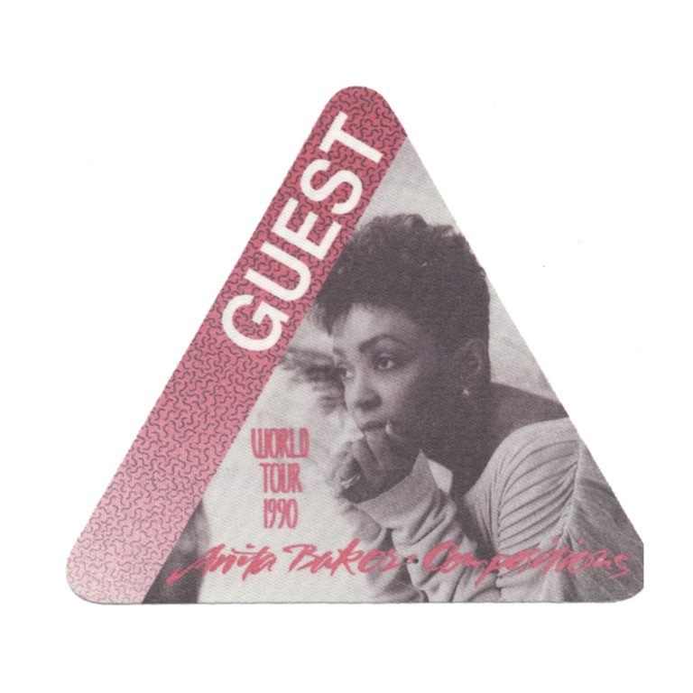 Anita Baker 1990 Compositions Concert Tour Guest Backstage Pass