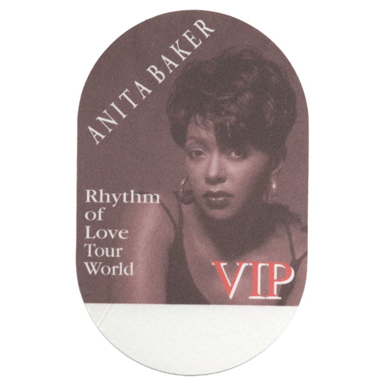 Anita Baker 1994 Rhythym of Love Concert Tour VIP Backstage Pass