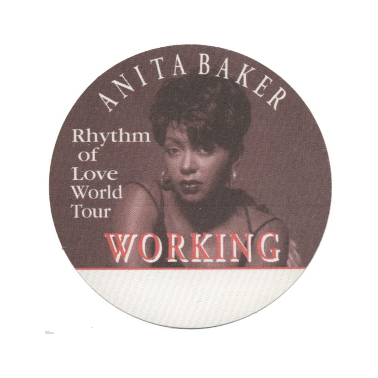 Anita Baker 1994 Rhythym of Love Concert Tour Working Backstage Pass