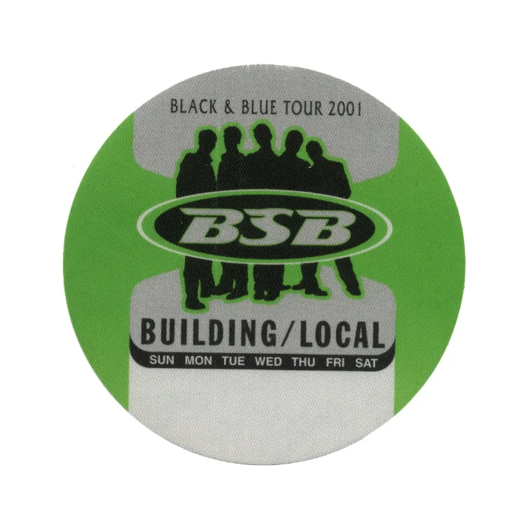 Backstreet Boys 2001 Black & Blue Concert Tour Local Crew Backstage Pass